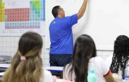 Professor dando aula.