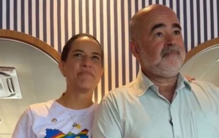 Raquel Lyra ao lado de J&uacute;lio Lossio.