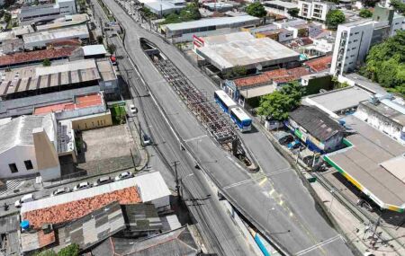 Retomada de obra da esta&ccedil;&atilde;o elevada do Bom Pastor.