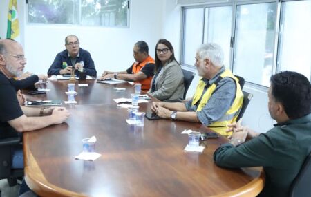 Reuni&atilde;o da Defesa Civil de Jaboat&atilde;o.
