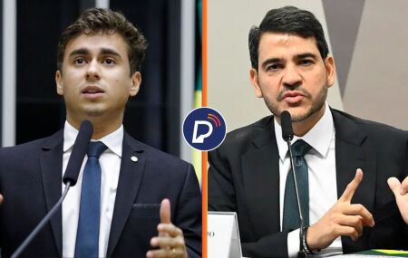 Nikolas Ferreira e Jorge Messias 