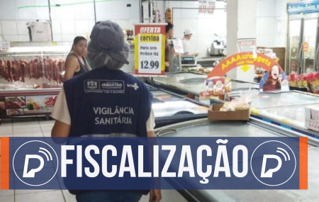 Vigil&acirc;ncia Sanit&aacute;ria fiscaliza com&eacute;rcios em Jaboat&atilde;o