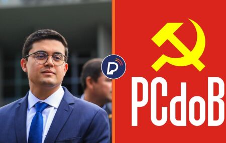 Vice prefeito do Recife, Victor Marques e logo do PCdoB