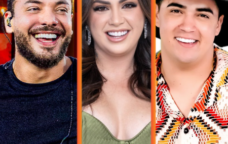 Wesley Safad&atilde;o, Raphaela Santos e Natanzinho Lima.