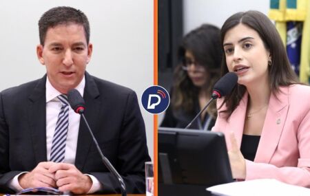 Glenn Greenwald e Tabata Amaral 