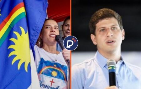 Jo&atilde;o Campos e Raquel Lyra