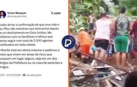 Prefeito do Recife se solidariza com familiares de mortos em deslizamento.
