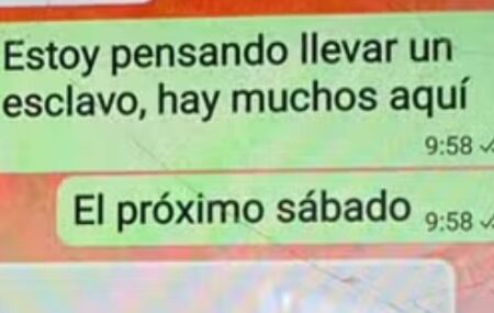 Argentino tira foto de crian&ccedil;a negra.
