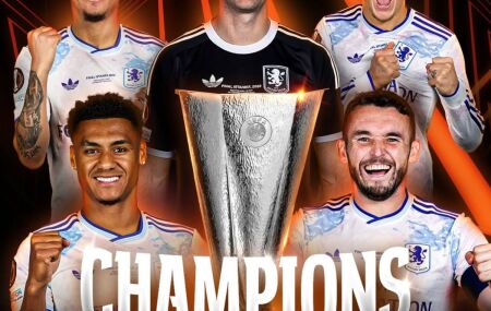Aston Villa conquista t&iacute;tulo in&eacute;dito da UEFA Europa League.