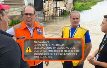 Defesa Civil do Jaboat&atilde;o emite alerta de risco alto para inunda&ccedil;&otilde;es e deslizamentos