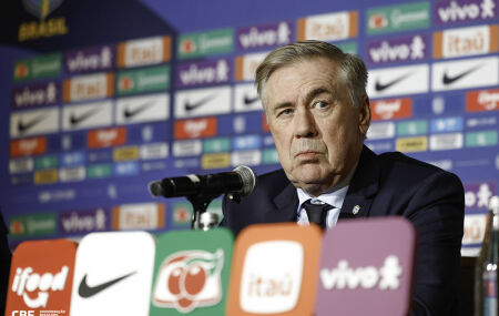Carlo Ancelotti vai continuar no comando do Brasil.