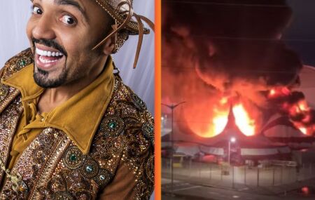 Circo do Tir&uacute; atingido por inc&ecirc;ndio.