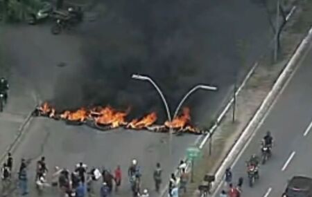 Protesto no Recife.