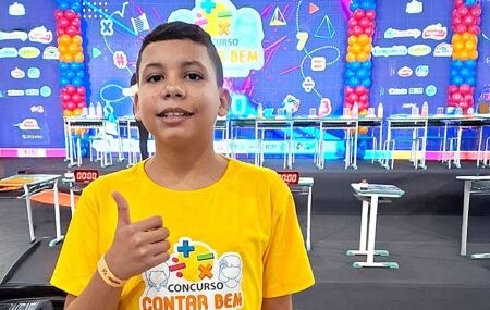 Heitor Soares Maciel, aluno da Escola Municipal Medalha Milagrosa