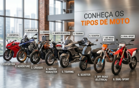 Conhe&ccedil;a os tipos de motos.