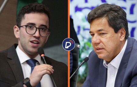 Vereador Thiago Medina e o deputado federal Mendon&ccedil;a Filho.