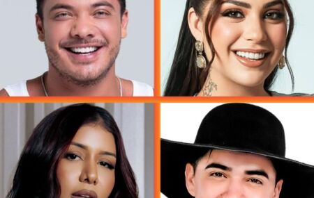 Wesley Safad&atilde;o, Raphaela Santos, Priscila Senna e Natanzinho Lima.