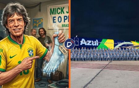 Sele&ccedil;&atilde;o Brasileira viaja para Copa do Mundo em avi&atilde;o que j&aacute; foi usado por Mick Jagger.