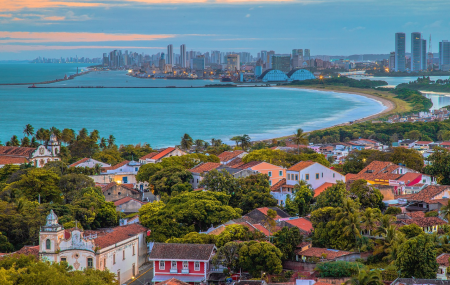 Vista do Recife e Olinda.