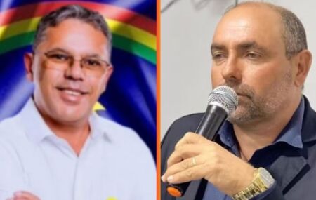 Marcos dos Santos (esq.) foi preso por suspeita de assassinar Ezio Cordeiro.