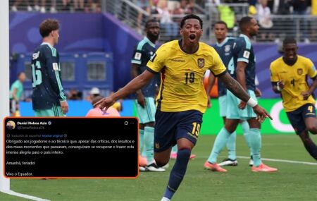 Presidente do Equador decreta feriado nacional ap&oacute;s classifica&ccedil;&atilde;o  na Copa do Mundo.