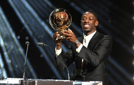 Aacante franc&ecirc;s Ousmane Demb&eacute;l&eacute;.