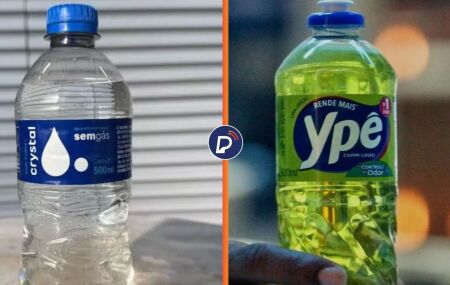 &Aacute;gua Crystal e detergente Yp&ecirc;.