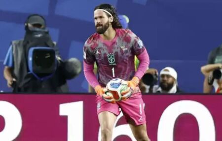 Alisson, goleiro da Sele&ccedil;&atilde;o Brasileira.