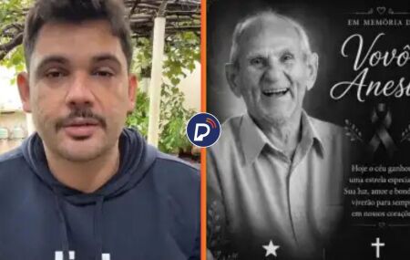 Neto do "vov&ocirc; An&eacute;sio" lamenta morte do influenciador e se despede emocionado