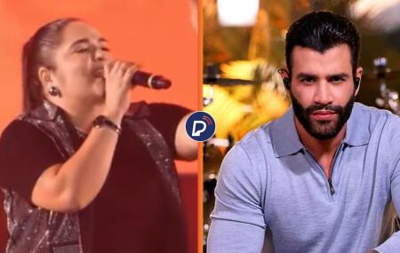 Cantora Rafa Alyce e cantor Gusttavo Lima.