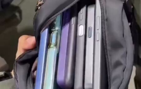 Celulares apreendidos pela Pol&iacute;cia Militar em Caruaru.