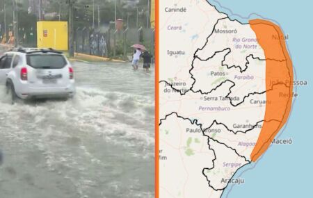 Chuva em Pernambuco.