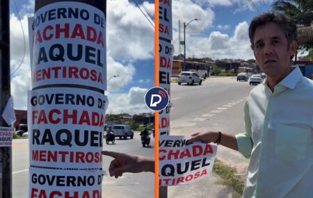 Daniel Coelho denuncia ataque contra Raquel Lyra.