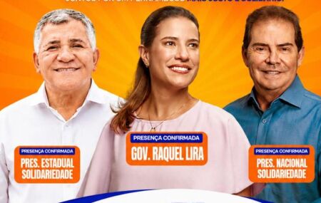 Edinazio Silva, Raquel Lyra e Paulinho da For&ccedil;a.