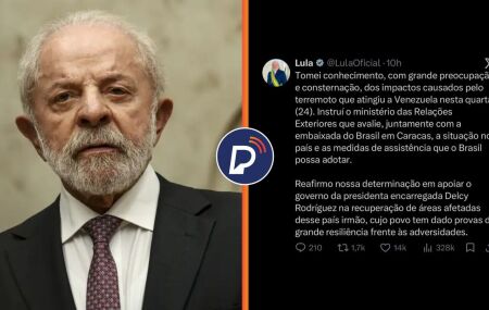Posicionamento de Lula perante ao terremoto na Venezuela.
