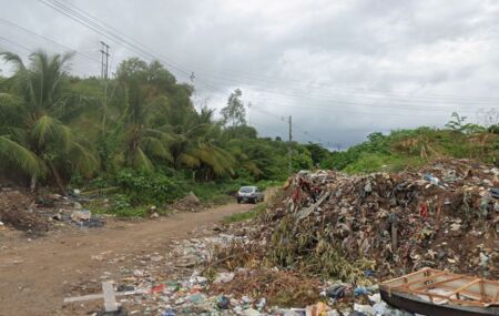 Antigo aterro sanit&aacute;rio do bairro de Aguazinha, em Olinda.