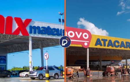 Faixada das lojas do Mix Mateus e Novo Atacarejo