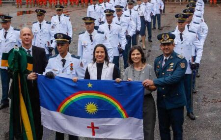 Governadora Raquel Lyra participa da forma&ccedil;&atilde;o de Bombeiros Militares.