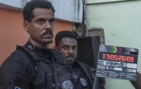 Grava&ccedil;&atilde;o da s&eacute;rie Delegacia de Homic&iacute;dios.