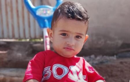 Juan Mateus Aquino Lima tinha 1 ano e 7 meses.