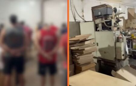 F&aacute;brica clandestina de cigarros foi desmantelada nesta quinta (4) por for&ccedil;as integradas.