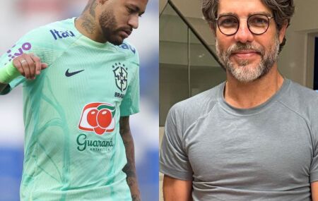Juninho Pernambucano exalta Neymar como um g&ecirc;nio do futebol.