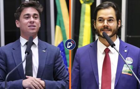 Nikolas Ferreira e T&uacute;lio Gad&ecirc;lha.