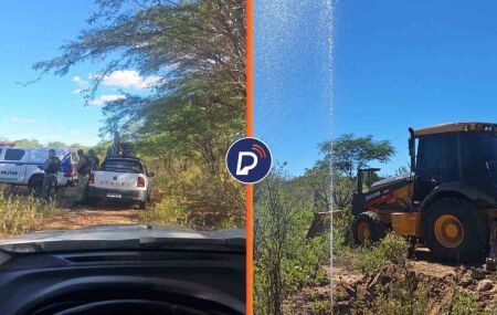 Opera&ccedil;&atilde;o da Compesa no Sert&atilde;o do Paje&uacute;.
