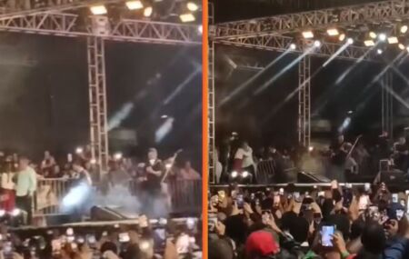 Palco desabou em Itapetinga na segunda feira (22).