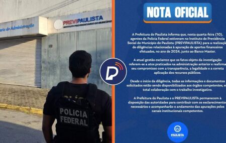 Prefeitura do Paulista explica opera&ccedil;&atilde;o da PF.
