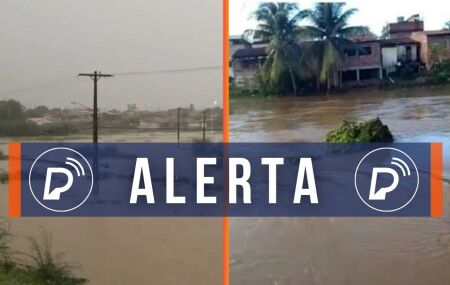 Rios em Pernambuco em estado de alerta.