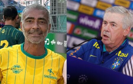 Rom&aacute;rio chama Ancelotti de "cego" ap&oacute;s estreia na Copa do Mundo.