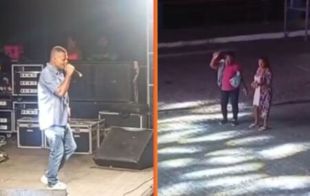 Ronny Seresteiro em show esvaziado.