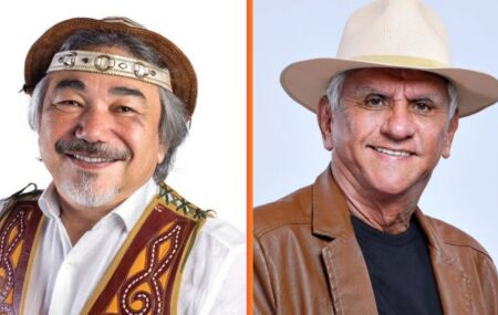 Santanna O Cantador e Petr&uacute;cio Amorim.